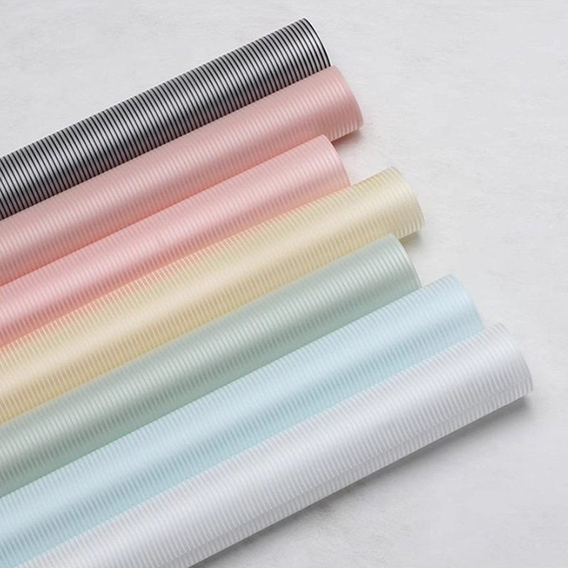 فیلم بسته بندی گل الگوی عمودی رنگ جامد MYHC-04 Haze Line