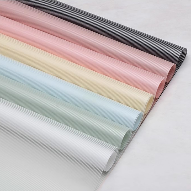 فیلم بسته بندی گل الگوی عمودی رنگ جامد MYHC-04 Haze Line