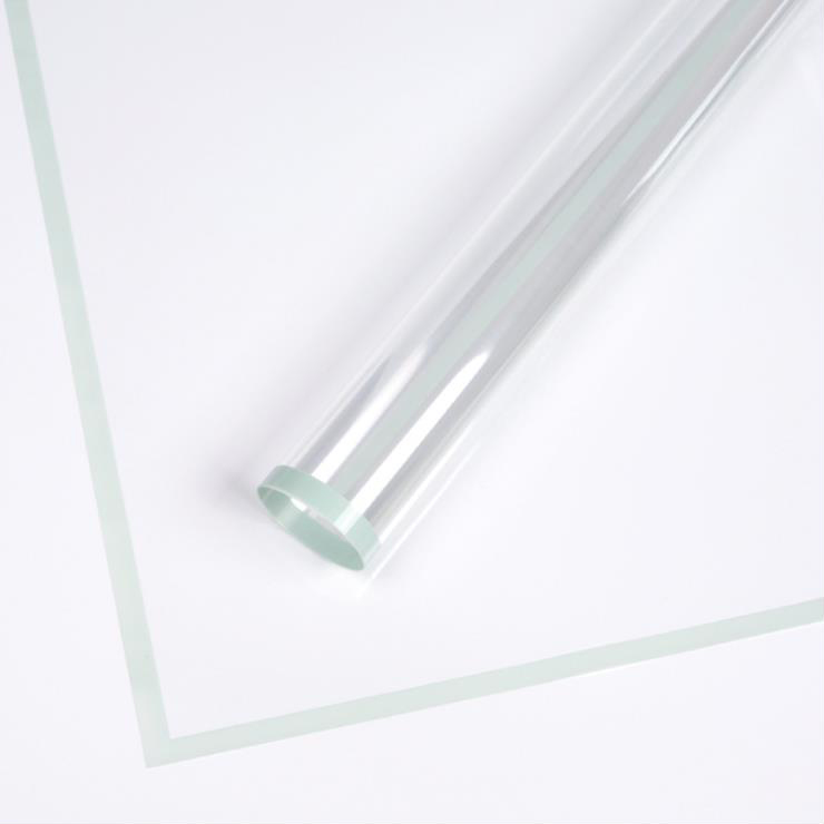 کاغذ بسته بندی گل پلاستیکی لبه تک رنگ شفاف MYHC-15