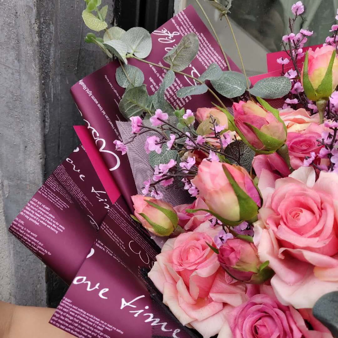 MYHC-20 تزیین انگلیسی Ouya Paper Pearl Film Film Paper Flower Paper