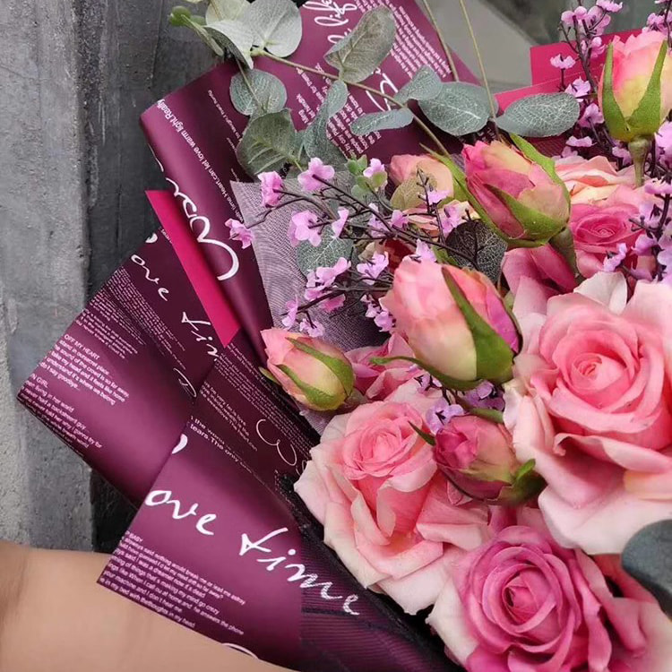 MYHC-20 تزیین انگلیسی Ouya Paper Pearl Film Film Paper Flower Paper
