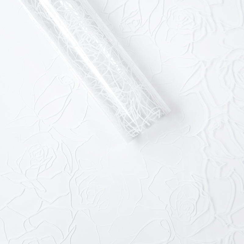 فیلم بسته بندی گل شفاف تک رنگ MYHC-29 Rose Lines OPP