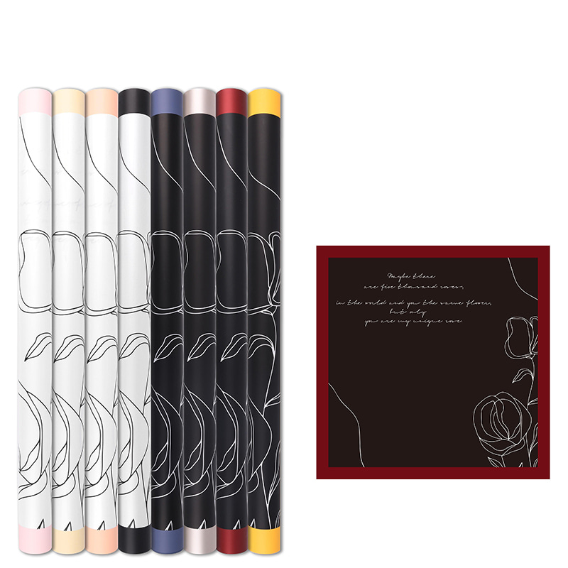 کاغذ بسته بندی گل پنبه ای با کنتراست ساده MYHC-42
