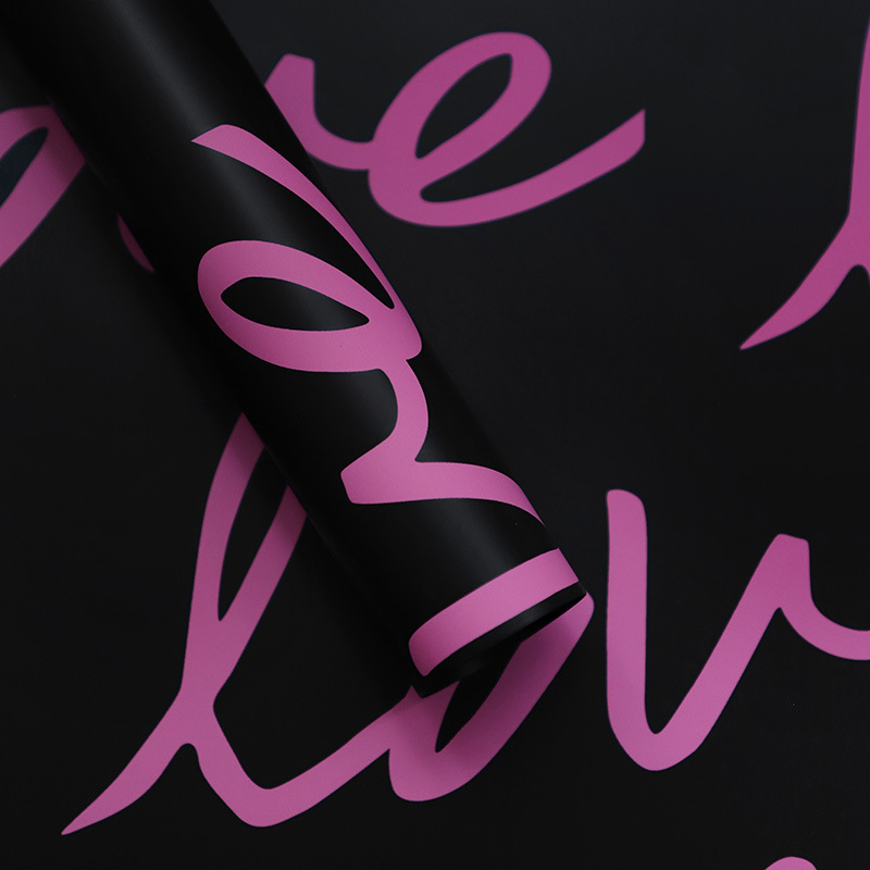 کاغذ بسته بندی گل ضد آب MYHC-45 Love Pattern Art