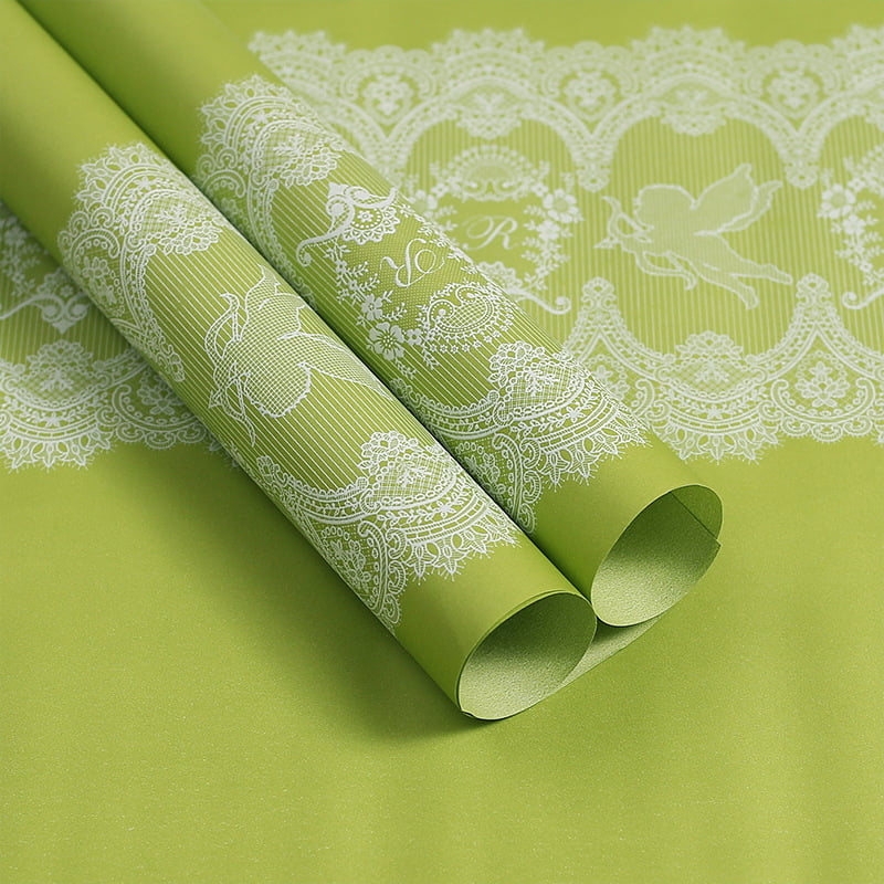 فیلم بسته بندی گل ضد آب MYHC-46 Lace Pattern BOPP