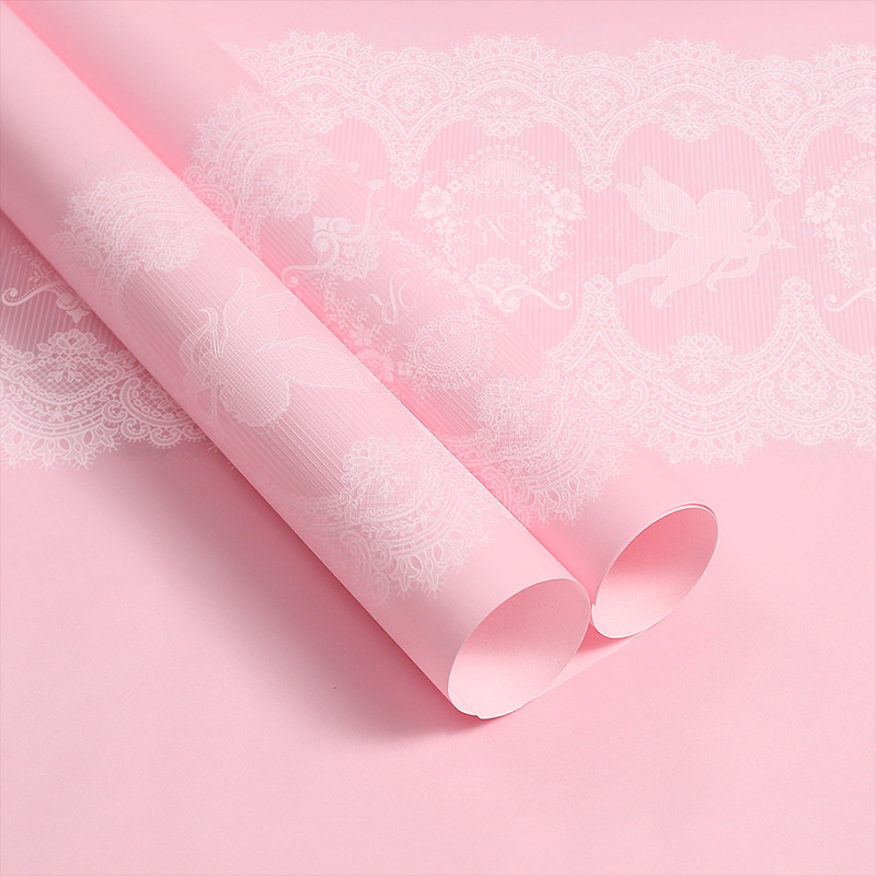 فیلم بسته بندی گل ضد آب MYHC-46 Lace Pattern BOPP