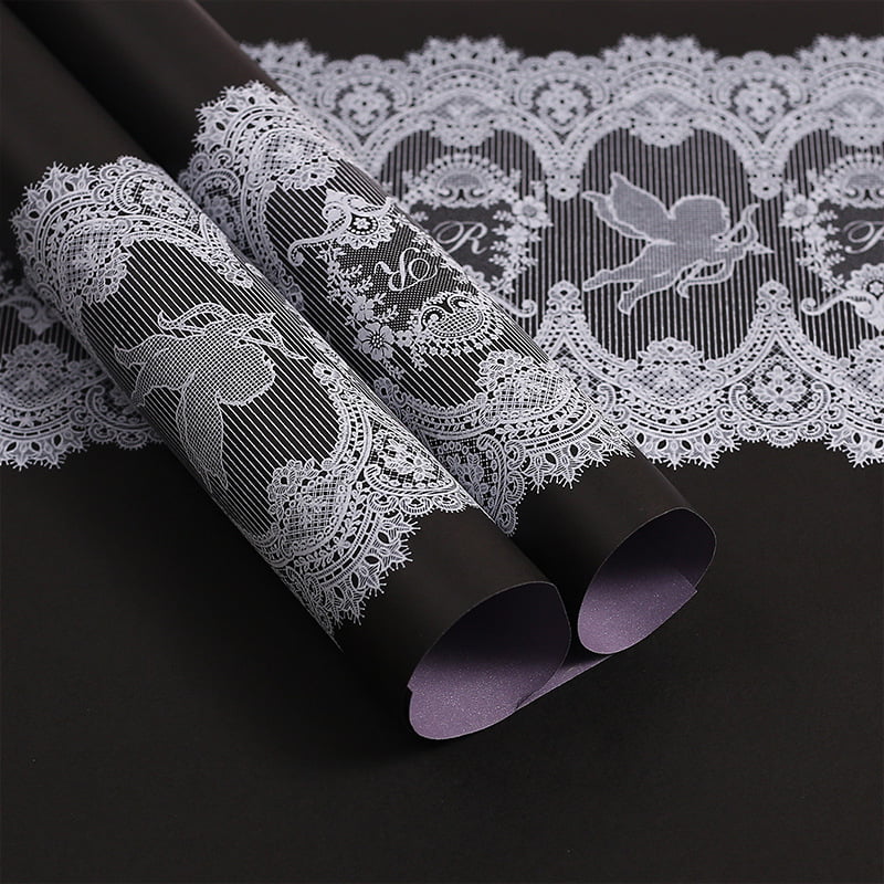 فیلم بسته بندی گل ضد آب MYHC-46 Lace Pattern BOPP