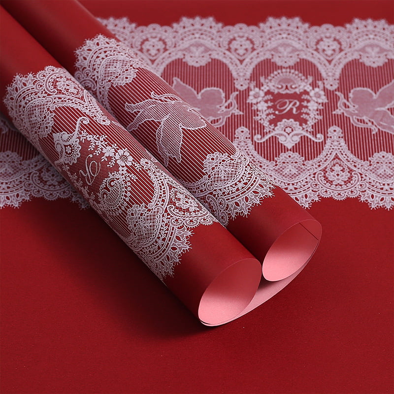 فیلم بسته بندی گل ضد آب MYHC-46 Lace Pattern BOPP