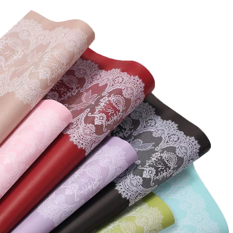 فیلم بسته بندی گل ضد آب MYHC-46 Lace Pattern BOPP