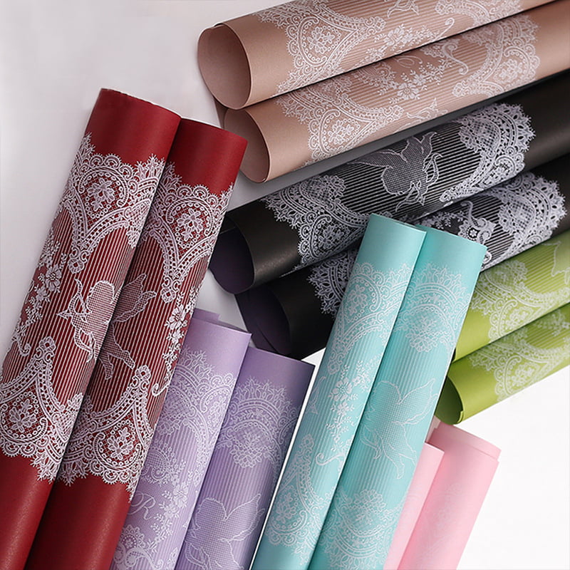 فیلم بسته بندی گل ضد آب MYHC-46 Lace Pattern BOPP