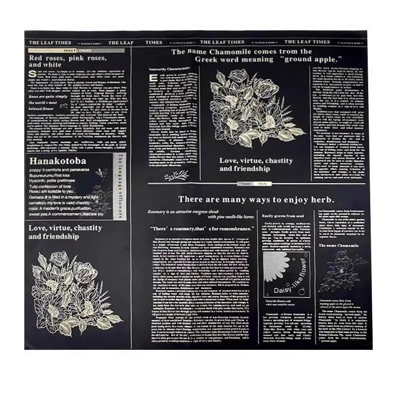 فیلم بسته بندی گل پلاستیکی MYHC-52 Herb Golden Light Matt Film 57×57cm (±2cm)