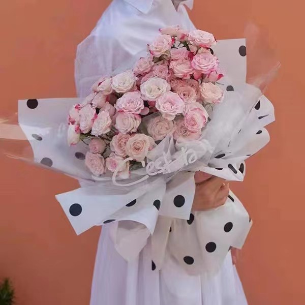 کاغذ بسته بندی گل پنبه ای با خط نقطه MYHC-58