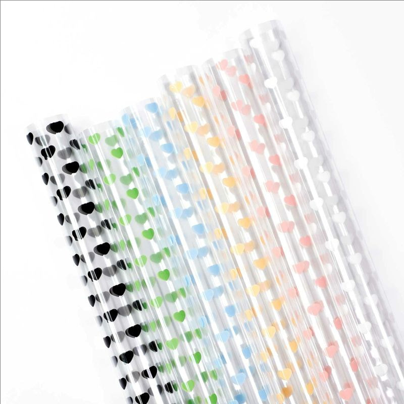 کاغذ بسته بندی گل شفاف MYHC-62 Even Love Decoration OPP