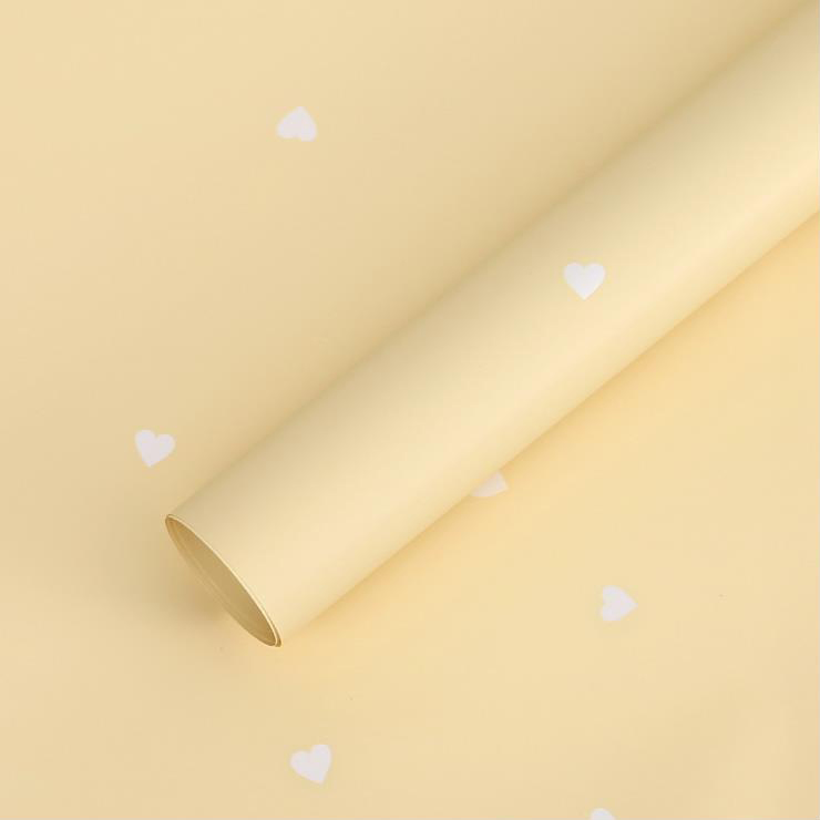 فیلم بسته بندی گل پنبه ای MYHC-63 Little Love Decoration Film Pearlescent Bopp