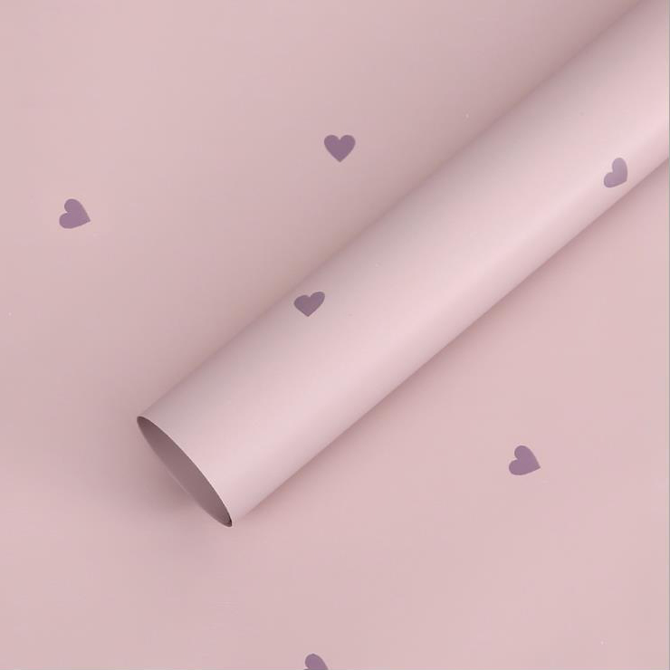 فیلم بسته بندی گل پنبه ای MYHC-63 Little Love Decoration Film Pearlescent Bopp