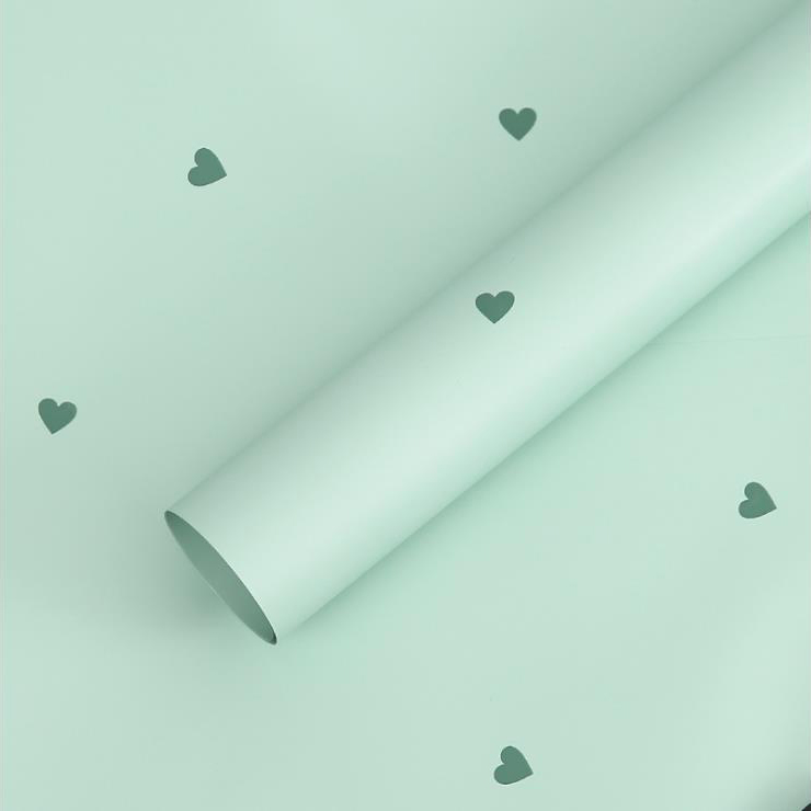 فیلم بسته بندی گل پنبه ای MYHC-63 Little Love Decoration Film Pearlescent Bopp