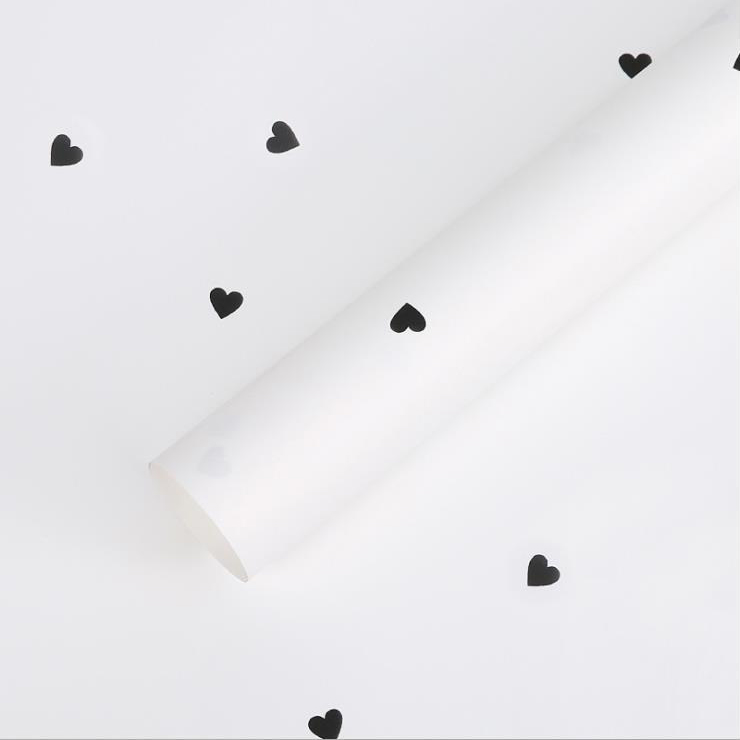 فیلم بسته بندی گل پنبه ای MYHC-63 Little Love Decoration Film Pearlescent Bopp