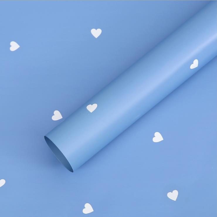 فیلم بسته بندی گل پنبه ای MYHC-63 Little Love Decoration Film Pearlescent Bopp
