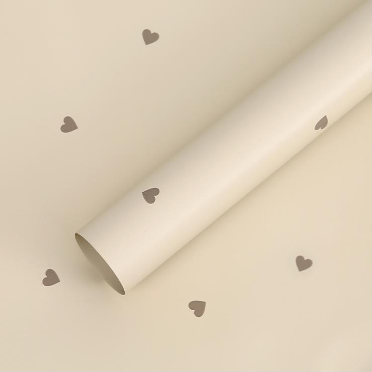 فیلم بسته بندی گل پنبه ای MYHC-63 Little Love Decoration Film Pearlescent Bopp