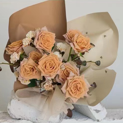 فیلم بسته بندی گل پنبه ای MYHC-63 Little Love Decoration Film Pearlescent Bopp