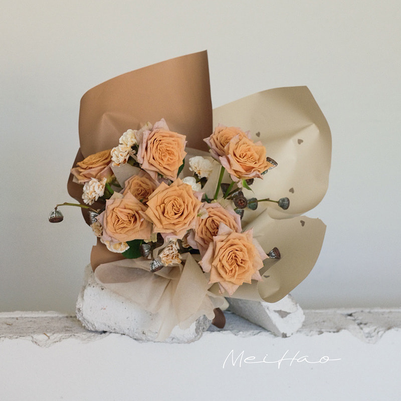 فیلم بسته بندی گل پنبه ای MYHC-63 Little Love Decoration Film Pearlescent Bopp
