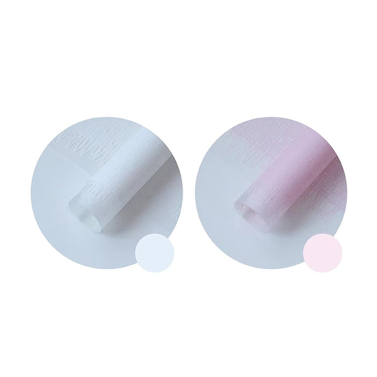 فیلم بسته بندی گل پلاستیکی طرح پارچه بافته شده تک رنگ زیر شفاف MYHC-67