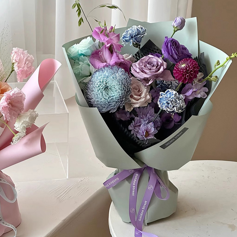 MYHC-68 Pearl Film 8 Silk 45×50cm (±2cm) کاغذ بسته بندی گل تک رنگ