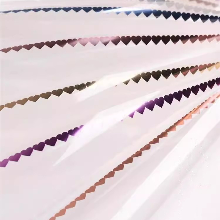فیلم بسته بندی گل شفاف MYHC-73 Lace Glitter Opp