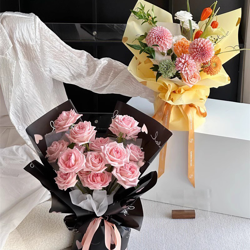 فیلم بسته بندی گل مات MYHC-75 6 Colors 57×57cm (±2cm)