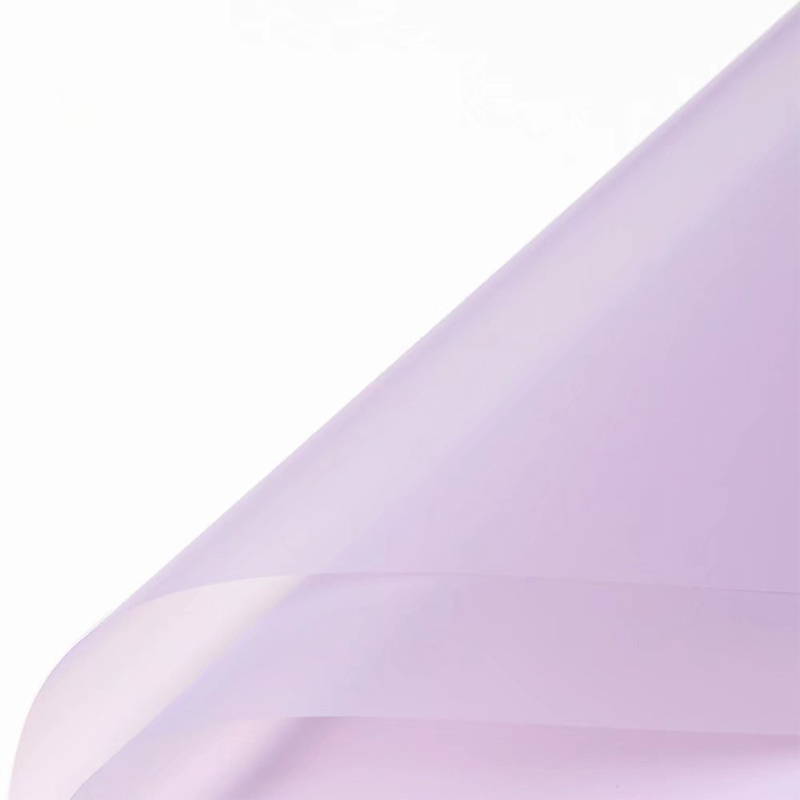 کاغذ بسته بندی گل شفاف یک رنگ مات