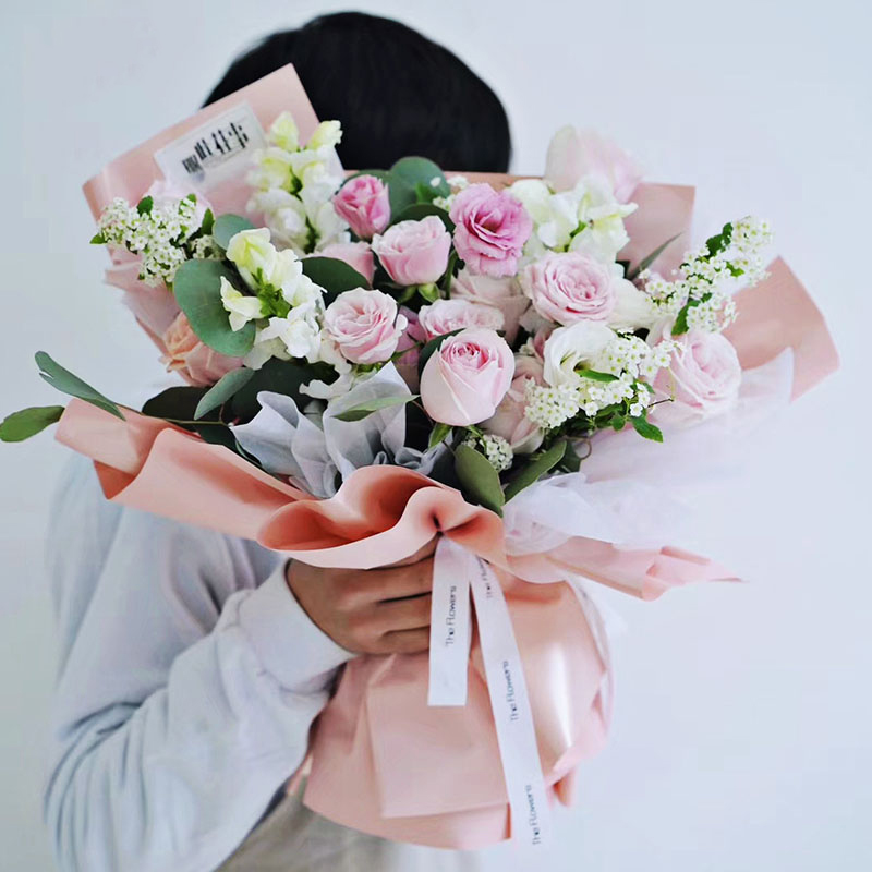 کاغذ بسته بندی گل شفاف یک رنگ مات