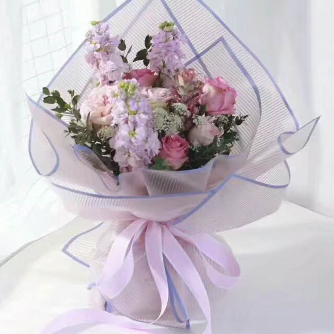 کاغذ بسته بندی گل راه راه