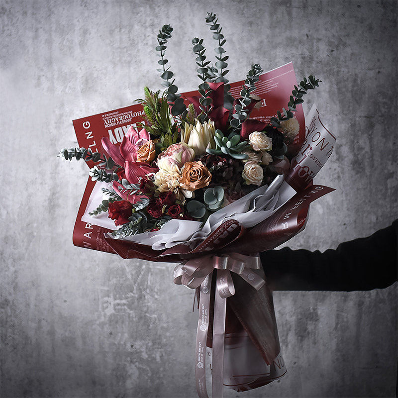 فیلم بسته بندی گل ژله ای مات شده
