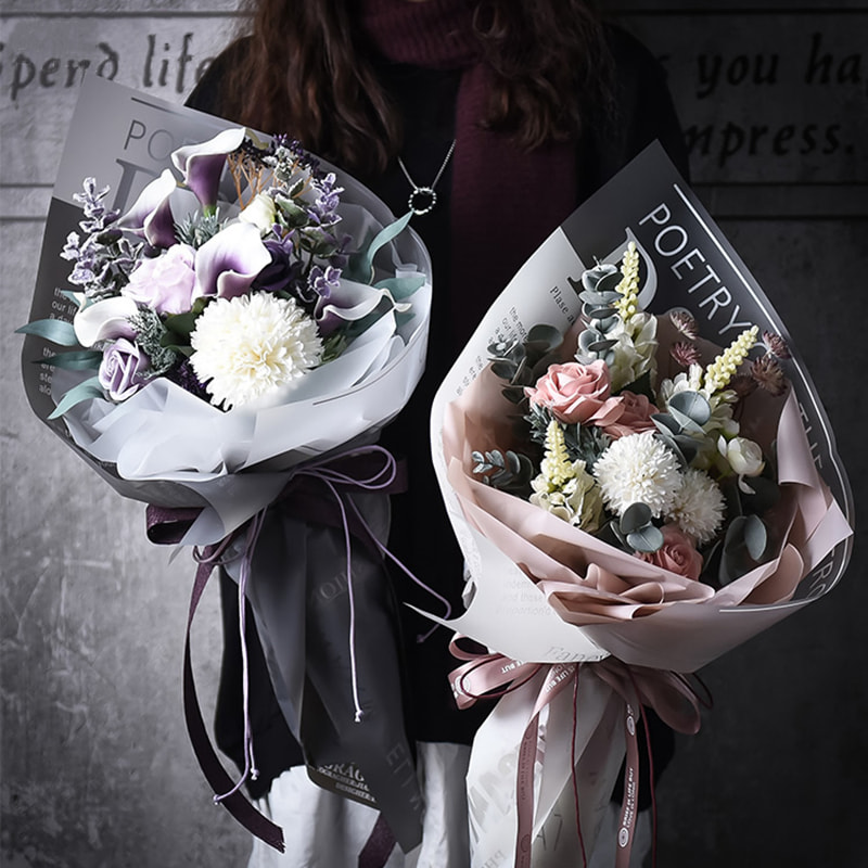 فیلم بسته بندی گل ژله ای مات شده
