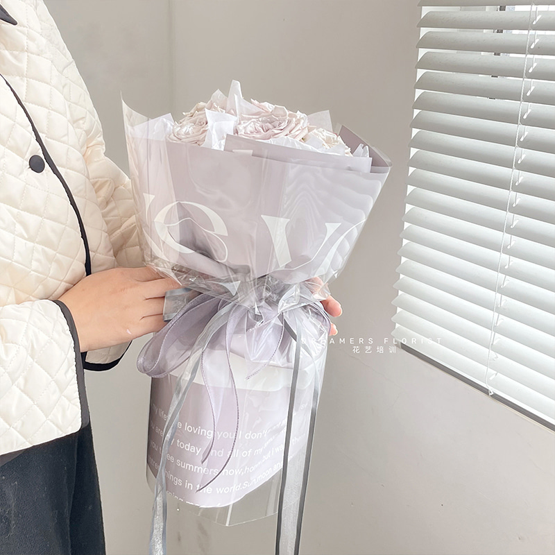 کاغذ بسته بندی دسته گل سینتیا ابدی