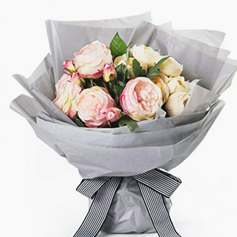 کاغذ گلابی برفی رنگارنگ بسته بندی گل