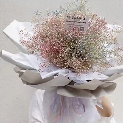 کاغذ بسته بندی دسته گل ساده بافت